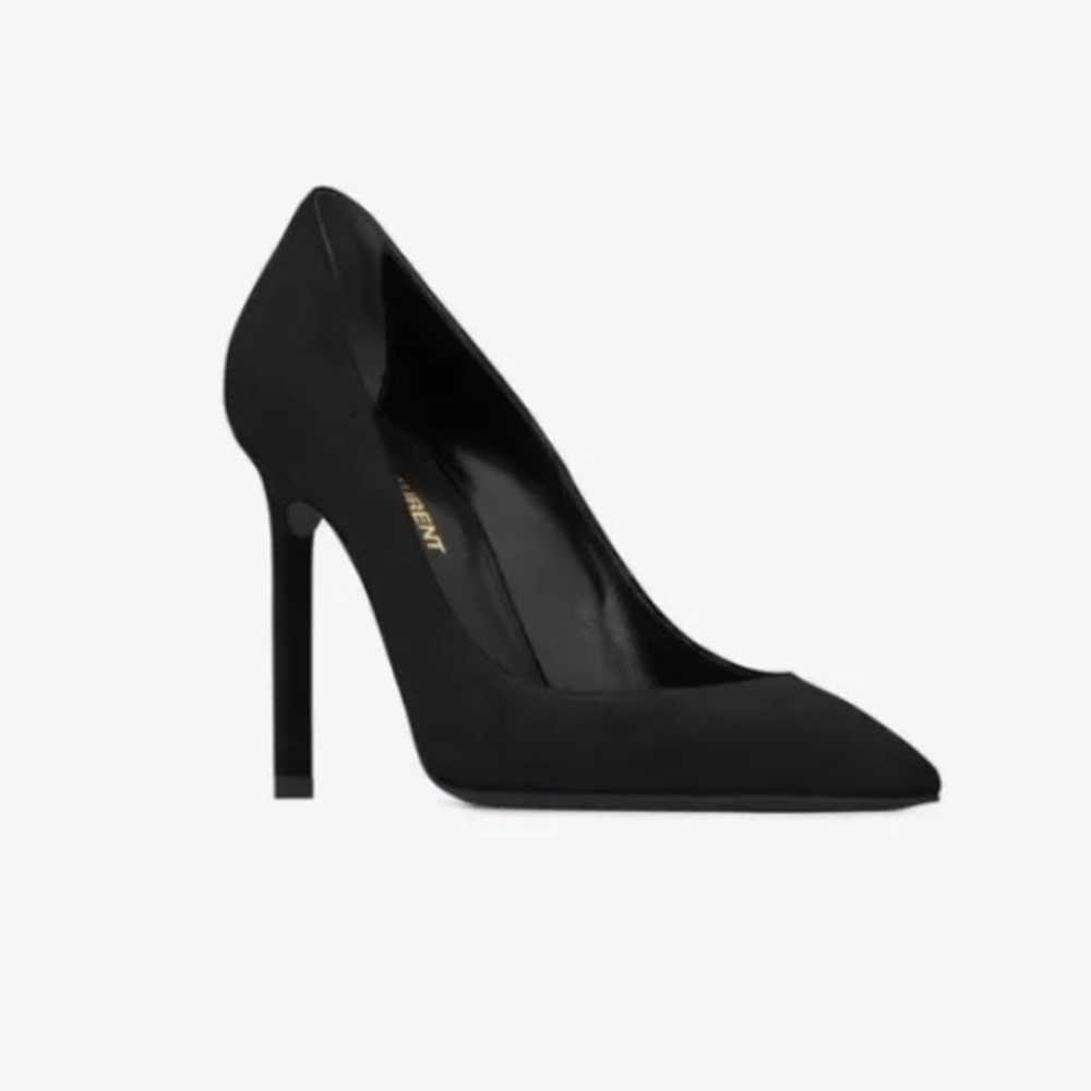 YSL Saint Laurent Velvet Anja Pumps/ Heels